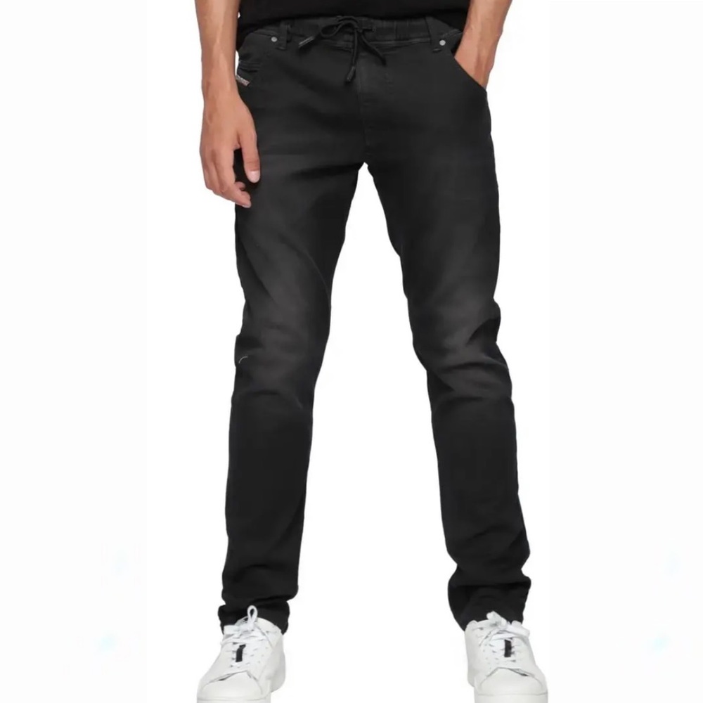 $295 Diesel Krooley Tapered JoggJeans® 0670M - Black *Worn Twice*